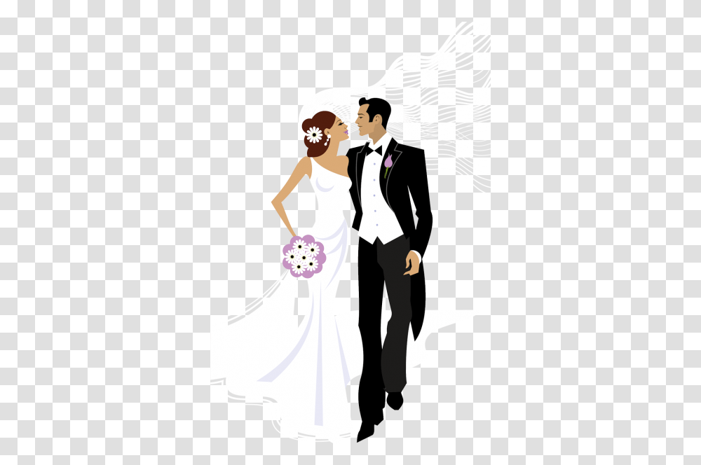 Love Rings Romance Wedding Icon Wedding Couple Icon, Person, Human, Clothing, Apparel Transparent Png