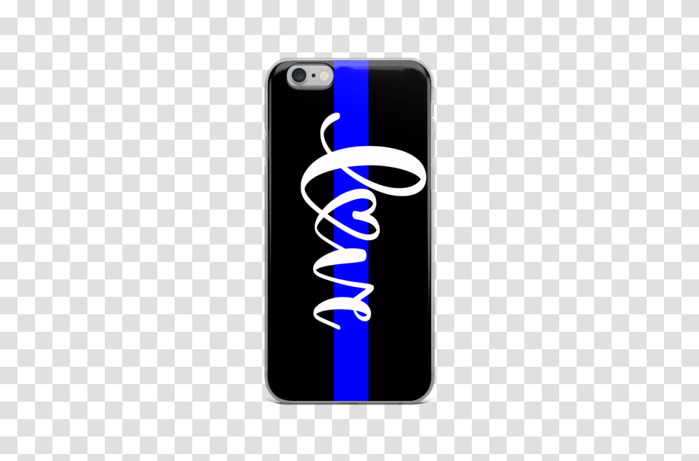 Love Script Thin Blue Line Iphone Case, Electronics, Mobile Phone, Cell Phone Transparent Png