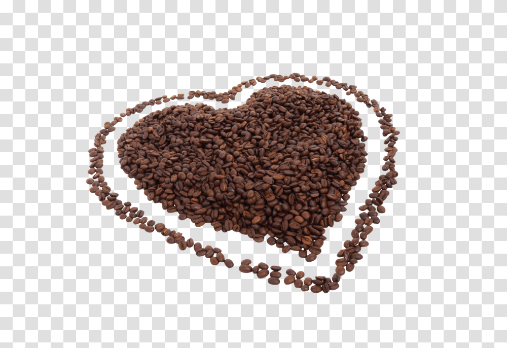 Love Shape Made Of Coffee Beans Love Coffee Bean, Plant, Rug, Food, Vegetable Transparent Png