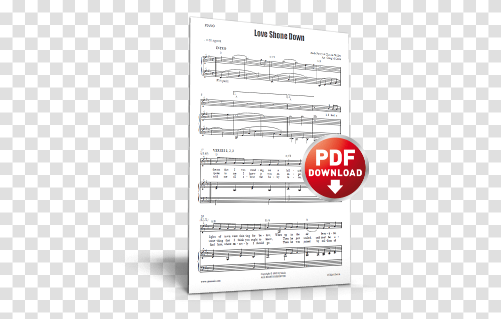 Love Shown Down Taste And See Cjm Sheet Music, Page, Paper, Label Transparent Png