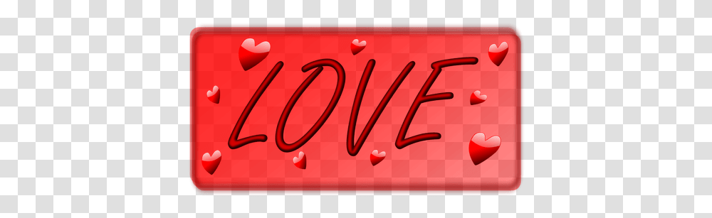 Love Signpost With Hearts Vector Image, Alphabet, Label, Number Transparent Png
