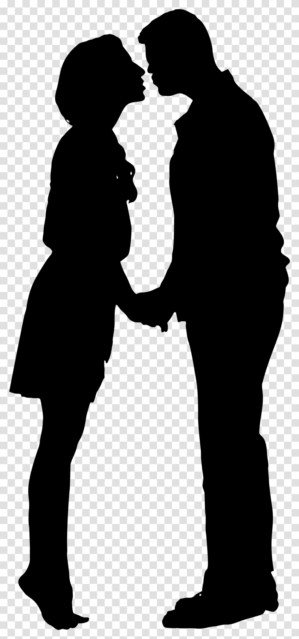 Love Silhouette Couple Love Man And Woman Silhouette, Gray, World Of Warcraft Transparent Png