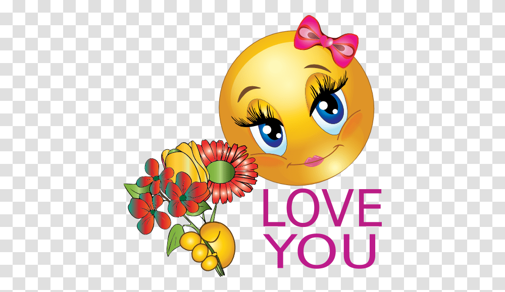 Love Smiley With Flowers Good Job Love Smiley, Plant Transparent Png