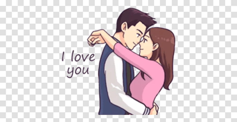 Love Stickers For Love U Stickers For Whatsapp, Hug, Person, Female, Book Transparent Png