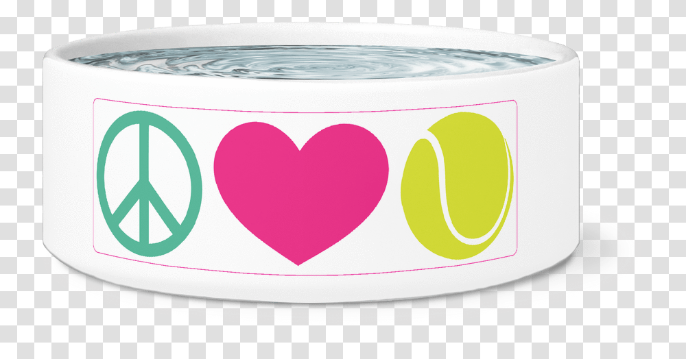 Love Tennis Dog Bowl Bangle, Jar, Heart, Purple, Tin Transparent Png