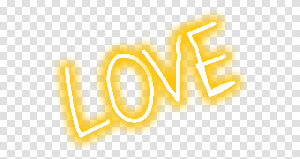Love Textart Wordart Words Text Heart Yellow Love Text Neon, Plant, Number, Food Transparent Png