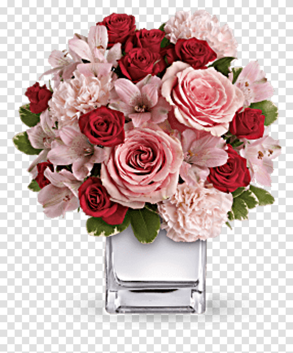 Love That Pink Bouquet With Roses Red Flower Bouquets, Plant, Flower Arrangement, Blossom Transparent Png