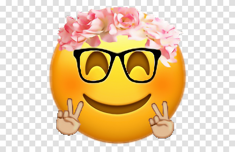 Love This Pink Flower Crown Picsart Flower Crown, Sunglasses, Accessories, Plant, Food Transparent Png