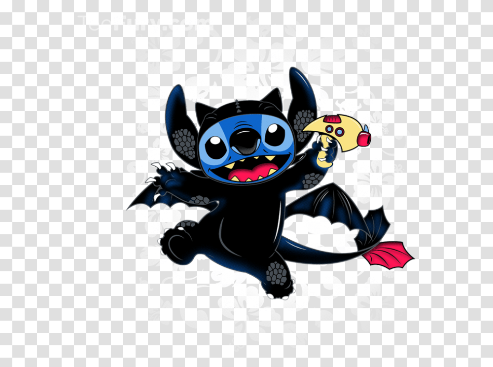 Love This Stitch Wearin A Toothless Costume Lt3 Disney Stitch Dressed Up, Floral Design, Pattern Transparent Png