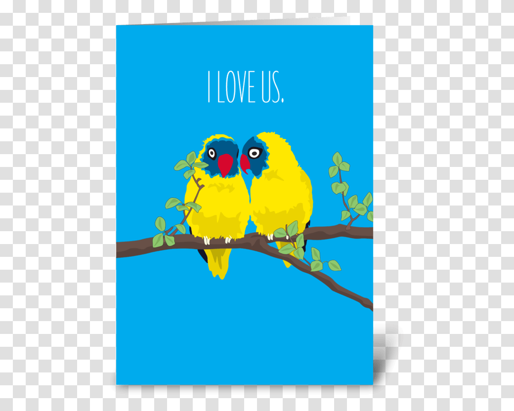 Love Us Love Birds Greeting Card Budgie, Animal, Canary, Poster, Advertisement Transparent Png