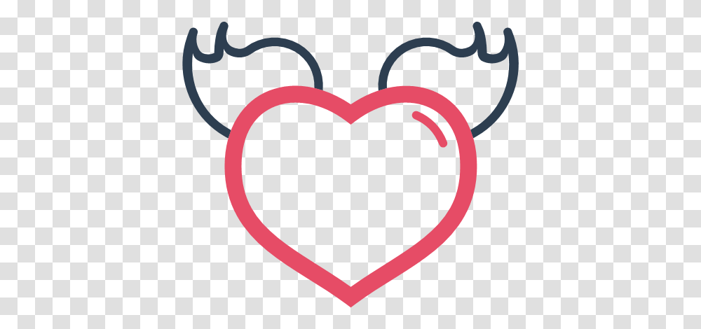 Love Valentine Valentines Day Heart With Wings Icon Transparent Png