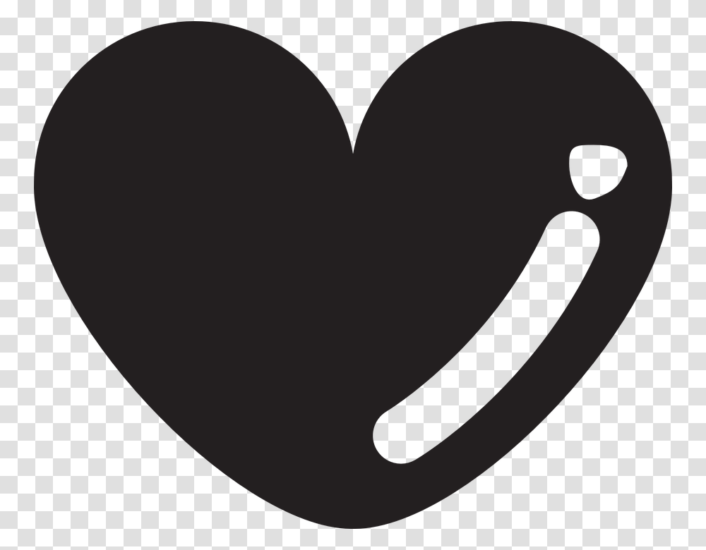 Love Vector Black, Heart, Moon, Outer Space, Night Transparent Png