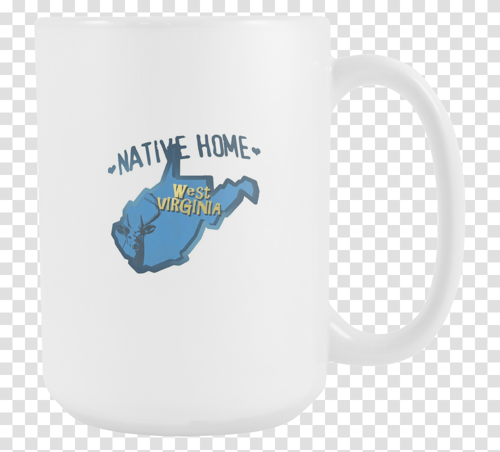 Love West Virginia State Native Home Map Outline 15oz Coffee Cup, Soil Transparent Png