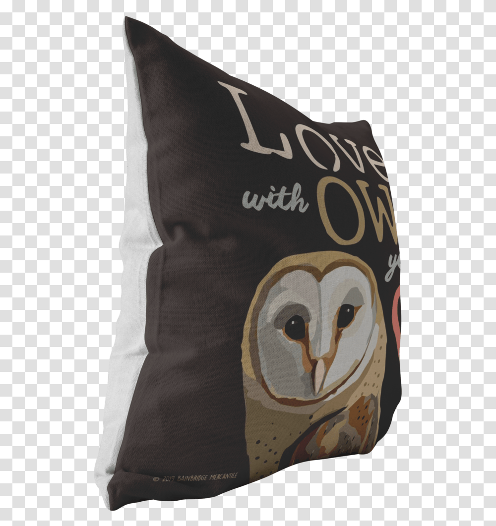 Love With Owl Your Heart Barn Pillow Throw Pillow, Cushion, Clothing, Text, Linen Transparent Png