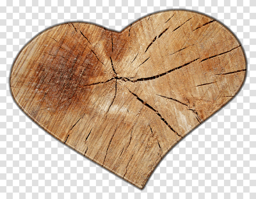 Love Wood Free Download Wooden Heart No Background, Tree Stump, Rug, Lumber Transparent Png