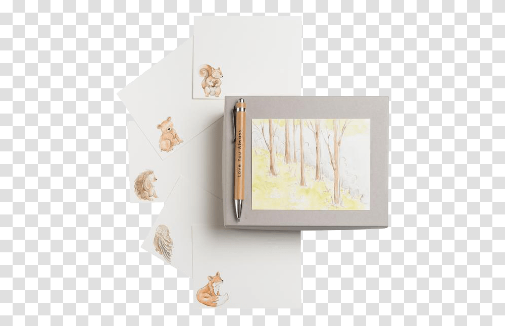 Love You Always Note Card Box Tree, Canvas, Painting, Envelope Transparent Png