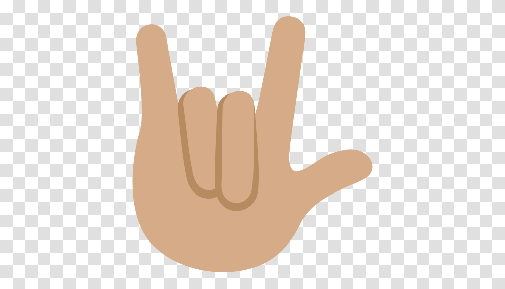 Love You Gesture Medium Skin Tone Emoji, Hand, Finger Transparent Png