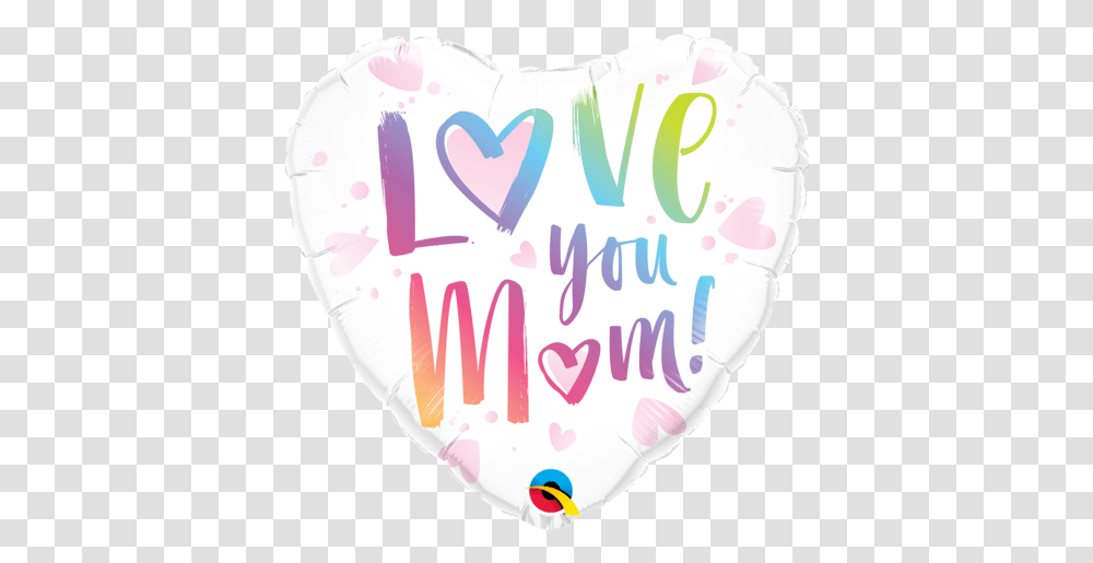 Love You Mheartm Foil Balloon Love You Mom Balloon, Text, Diaper, Sweets, Food Transparent Png