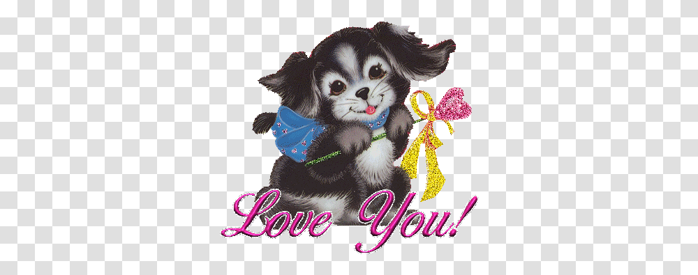 Love You Puppy Gif Chien I Love You, Clothing, Hat, Headband Transparent Png