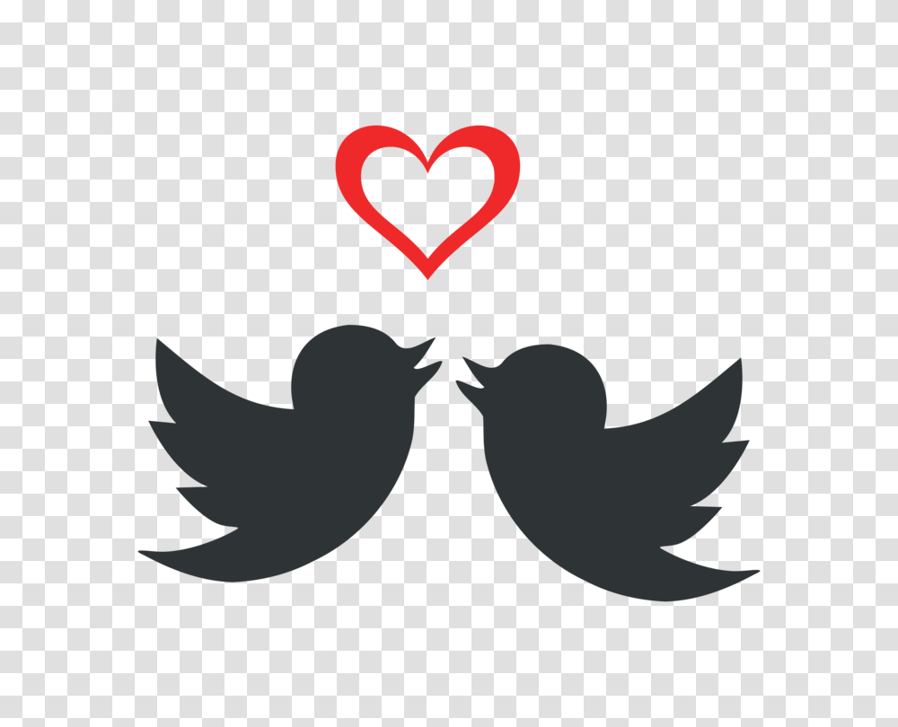 Lovebird Heart Can Stock Photo, Stencil, Mustache, Silhouette Transparent Png