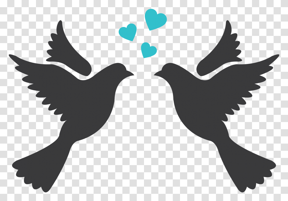 Lovebird Silhouette Drawing Clip Art Drawing Love Bird, Stencil, Animal, Blackbird, Agelaius Transparent Png