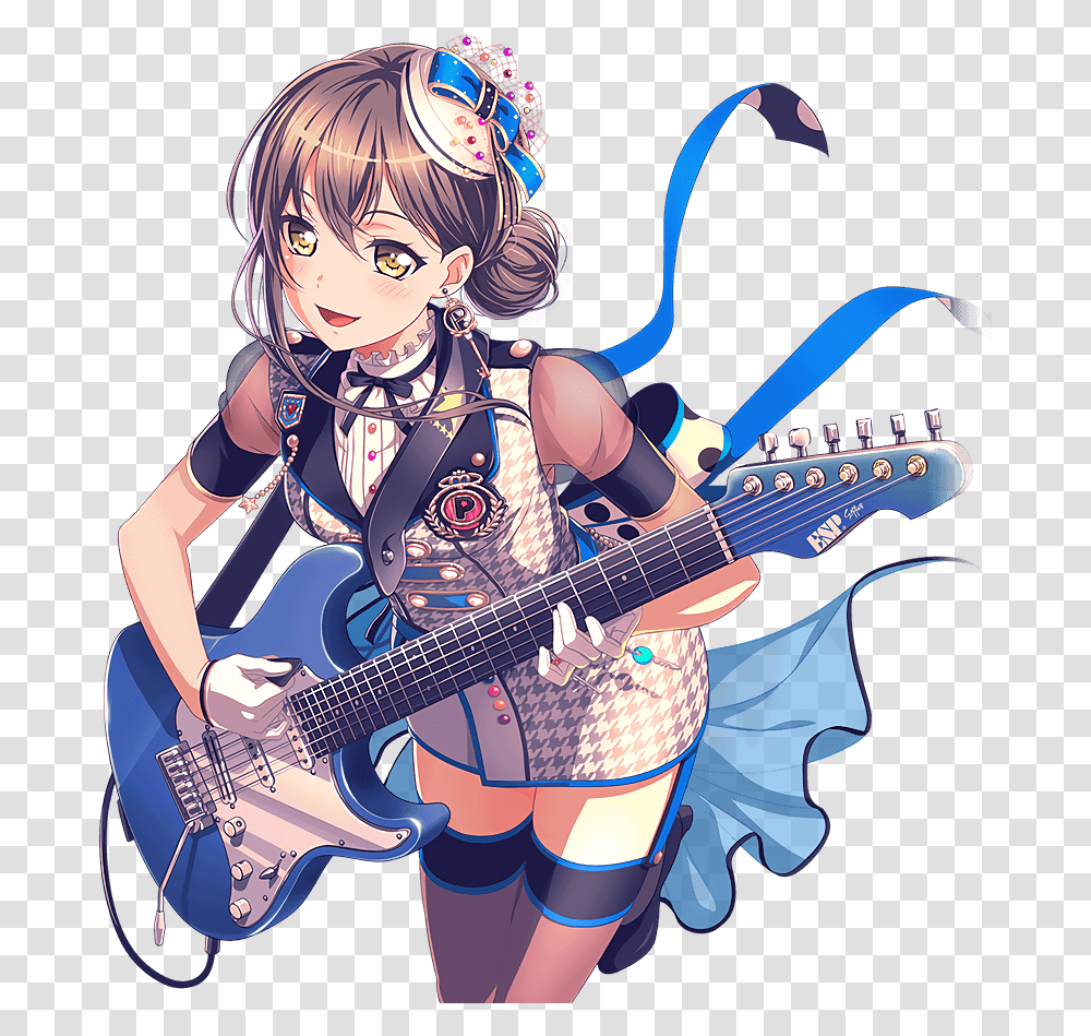 Lovelive Japanese Girl Cute Anime Tae Hanazono, Guitar, Leisure Activities, Musical Instrument, Person Transparent Png