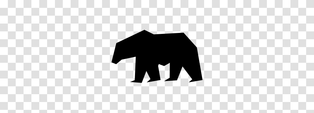 Lovely Bear Outline Sticker, Kneeling, Elephant, Wildlife, Mammal Transparent Png