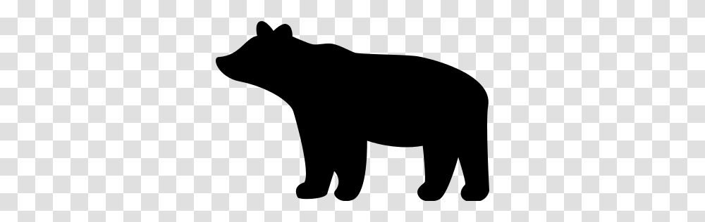 Lovely Black Bear Silhouette Clip Art Bear Silhouette Cliparts, Gray, World Of Warcraft Transparent Png