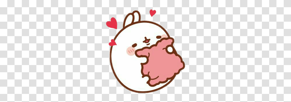 Lovely Cute Kawaii Bunny Conejo Lindo Hearts Love, Label, Food, Birthday Cake Transparent Png