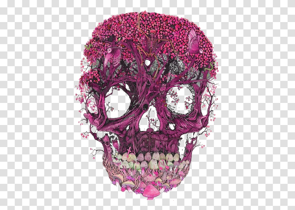 Lovely Floral Skull, Mask, Clothing, Apparel, Graphics Transparent Png