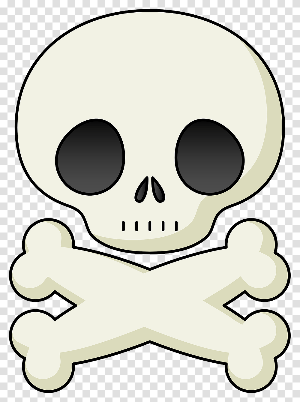 Lovely Skull And Bones Clippings Skull And Crossbones, Drawing, Art, Stencil, Doodle Transparent Png