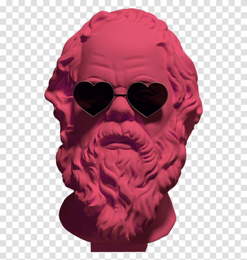 Lovely Socrates Sticker Socrates Sticker, Head, Sunglasses, Clothing, Person Transparent Png