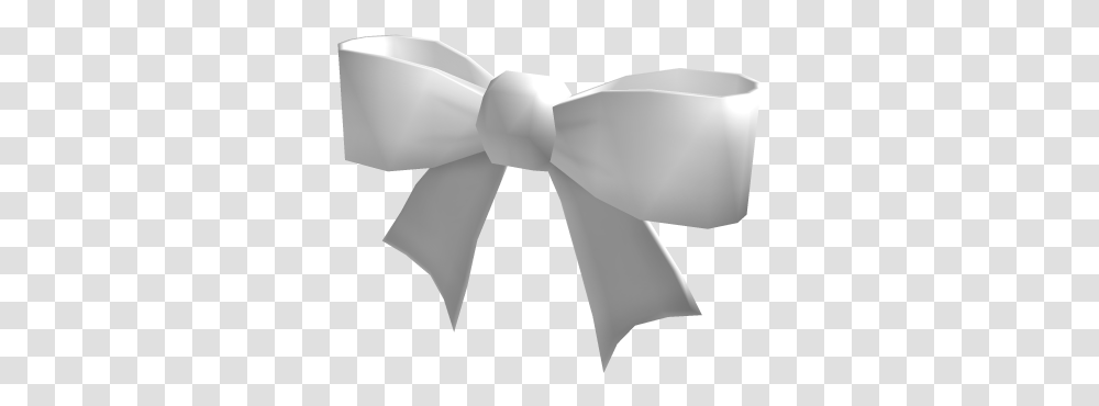 Lovely White Bow Roblox Roblox White Hair Bow, Tie, Accessories, Accessory, Necktie Transparent Png