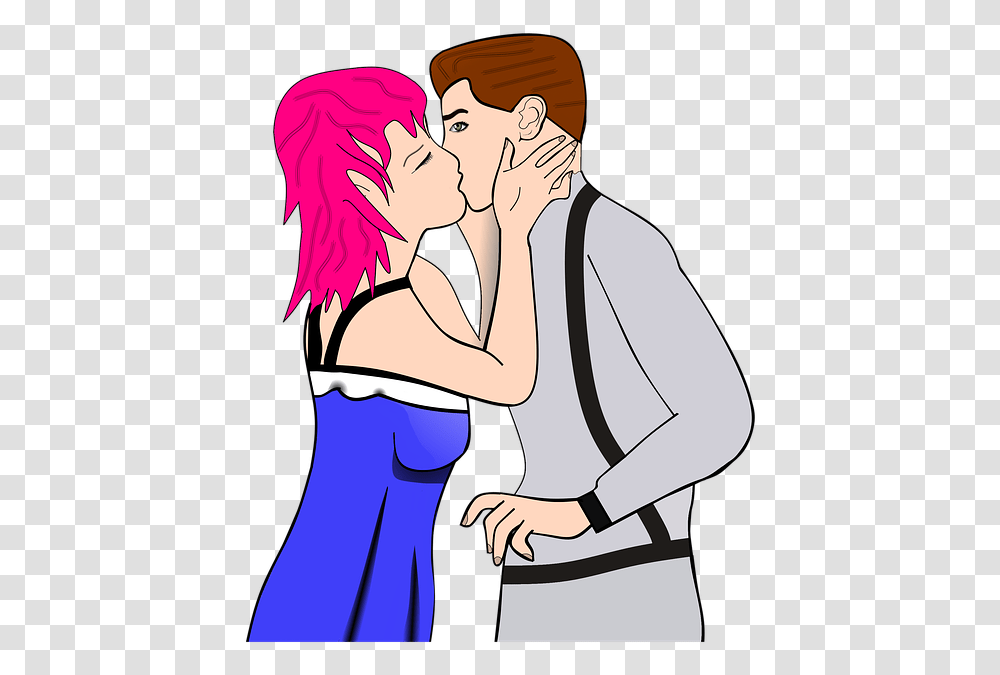 Lovers Cartoon Images, Make Out, Person, Human, Kissing Transparent Png