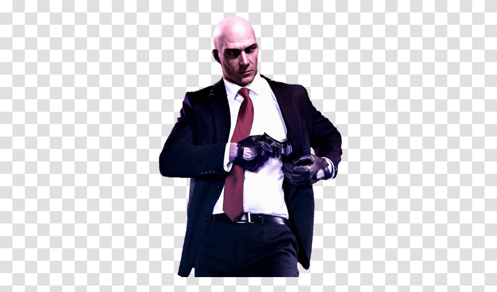 Lovers Hitman Character, Tie, Suit, Overcoat Transparent Png