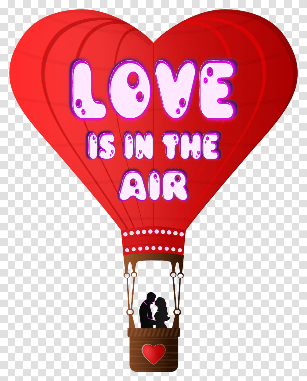 Lovers In The Air, Balloon, Vehicle, Transportation, Hot Air Balloon Transparent Png