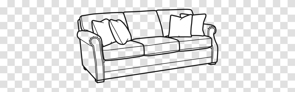 Loveseat Black And White Clipart All About Clipart, Couch, Furniture, Cushion, Pillow Transparent Png