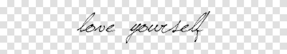 Loveyourself Cursive Words Your Treasure Is There Will, Handwriting, Calligraphy, Label Transparent Png