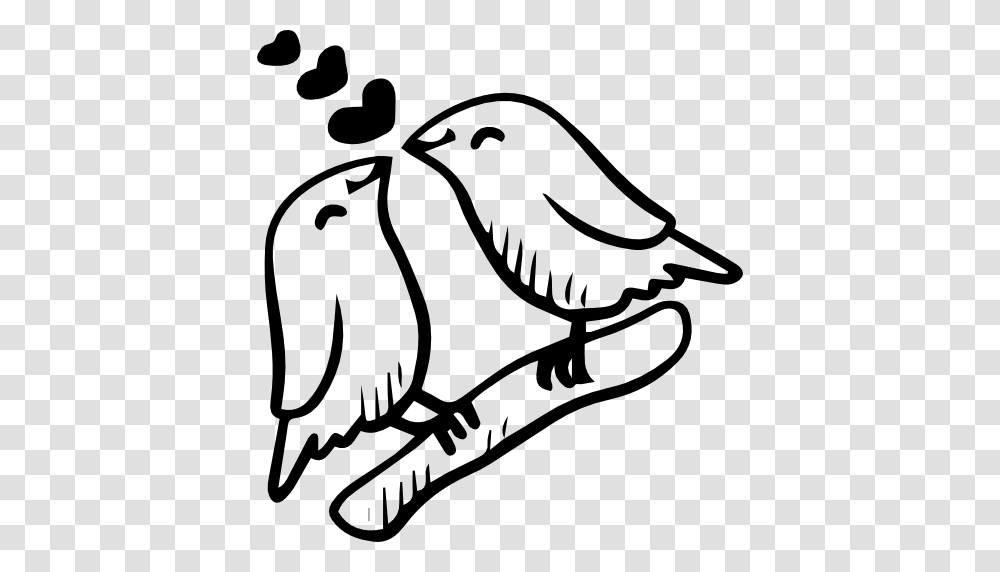Loving Birds Animals Sparrow Bird Lovers Heart Love Icon, Gray, World Of Warcraft Transparent Png