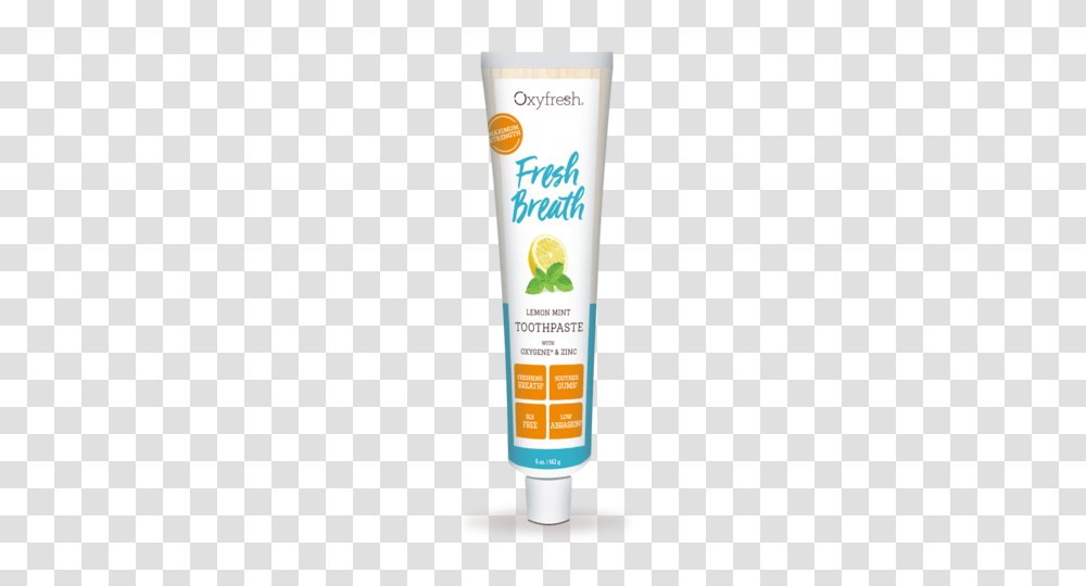 Low Abrasion Toothpaste For Bad Breath From Oxyfresh, Bottle, Sunscreen, Cosmetics, Lotion Transparent Png
