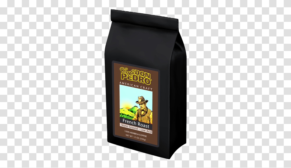 Low Acid Arabica French Roast Coffee Bag Guinness, Label, Person, Alcohol Transparent Png