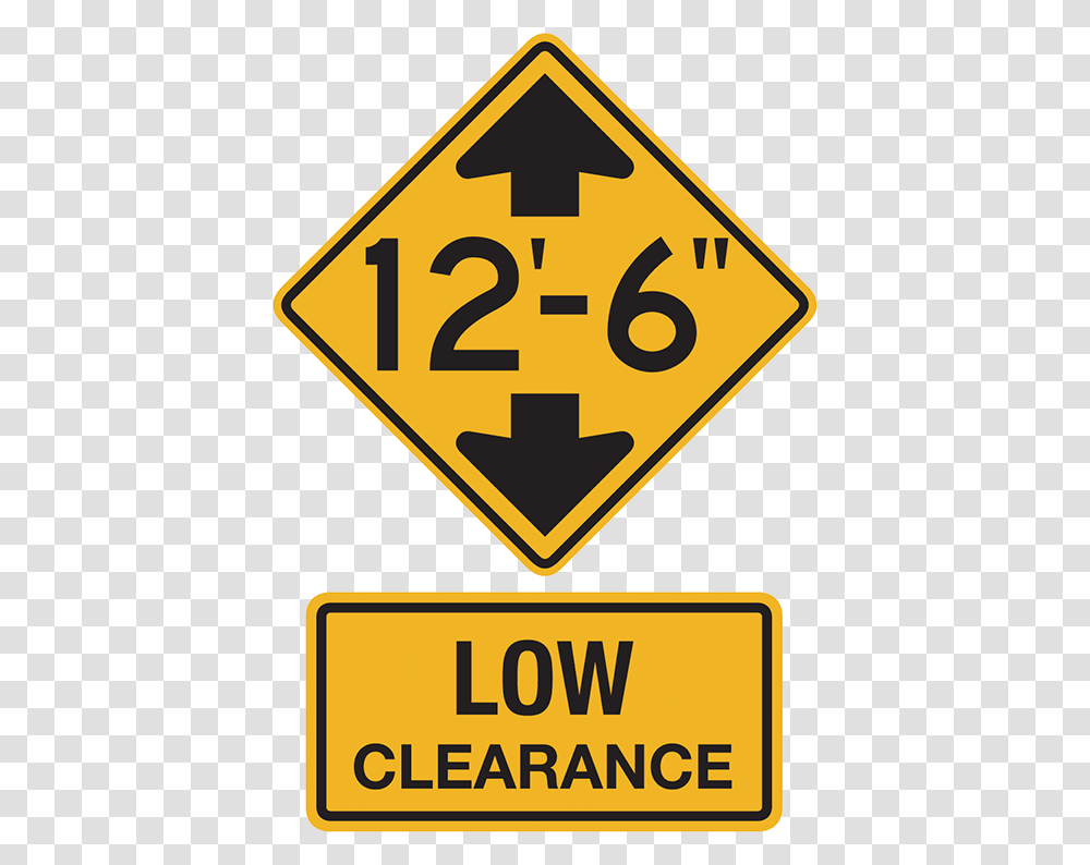 Low Clearance, Road Sign Transparent Png