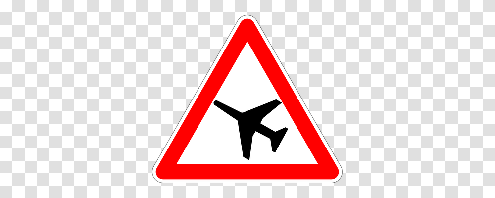 Low Flying Aircraft Transport, Sign, Road Sign Transparent Png