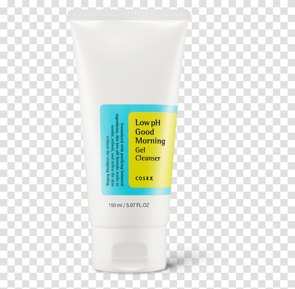Low Ph Good Morning Gel Cleanser Sunscreen, Bottle, Cosmetics, Lotion Transparent Png