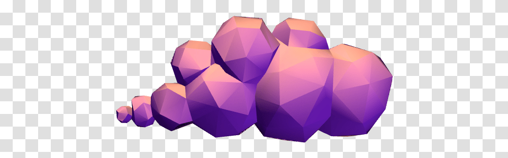 Low Poly Clouds Hot Air Balloon, Purple, Gemstone, Jewelry, Accessories Transparent Png