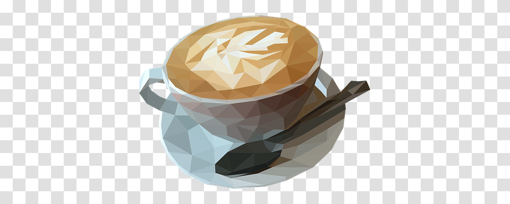 Low Poly Coffee Sweets, Food, Pottery, Saucer Transparent Png