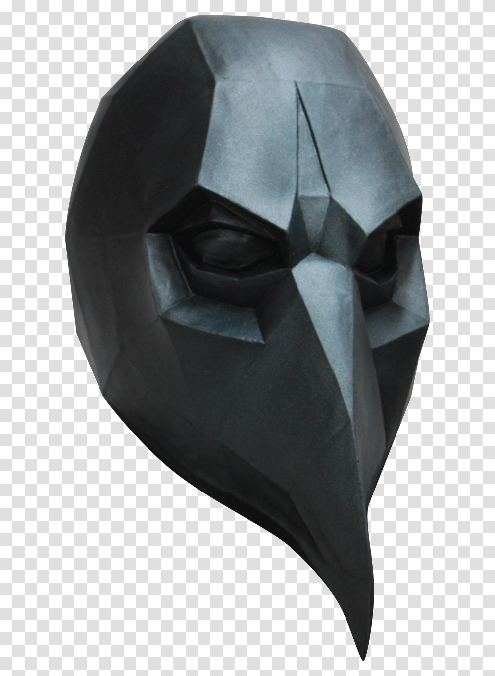 Low Poly Crow Mask, Paper, Origami Transparent Png