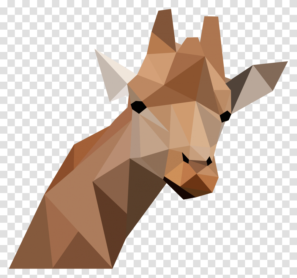 Low Poly Giraffe Clip Arts Low Poly Art, Paper, Cross, Origami Transparent Png
