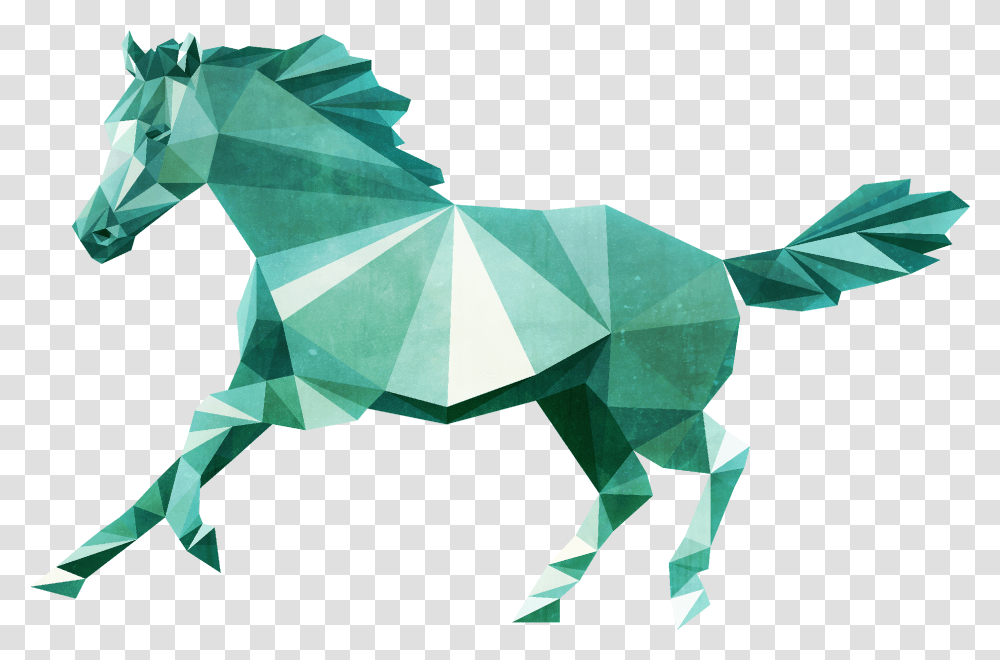 Low Poly Horse Low Poly Art Horse, Origami, Paper Transparent Png