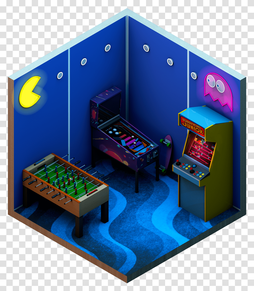 Low Poly Isometric Art, Arcade Game Machine Transparent Png